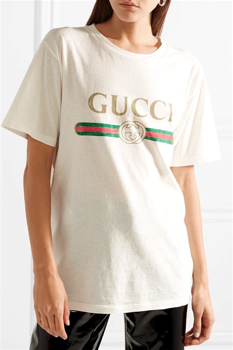 gucci printed tshirt|Gucci t shirt women.